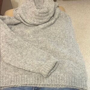 Cozy Gray Turtleneck Sweater
